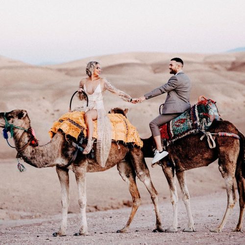 Balade à dos de chameau dans le désert d’agafay