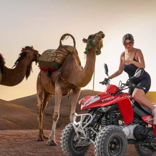 Demi-journée Quad et chameau au DÉSERT de AGAFAY